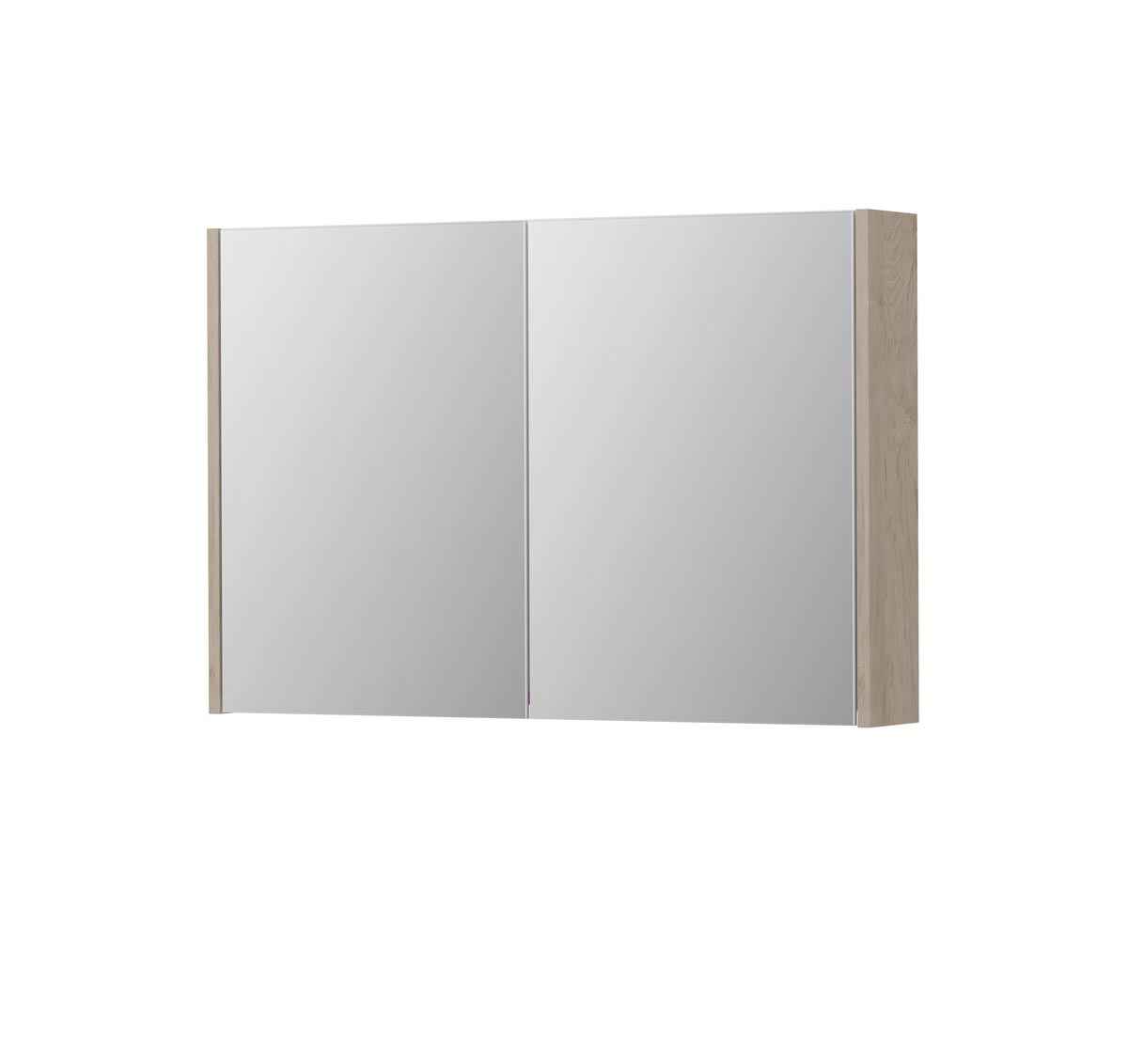 Ink SPK1 spiegelkast 2 deuren - 90x60cm - ivoor eiken