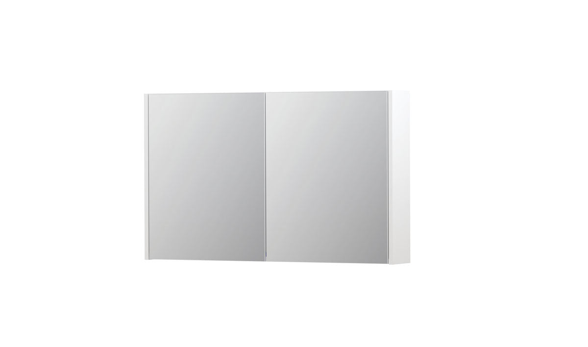 Ink SPK1 spiegelkast 2 deuren - 100x60cm - mat wit