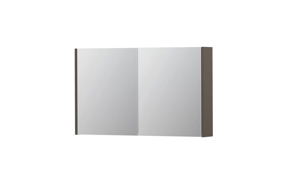 Ink SPK1 spiegelkast 2 deuren - 100x60cm - mat taupe