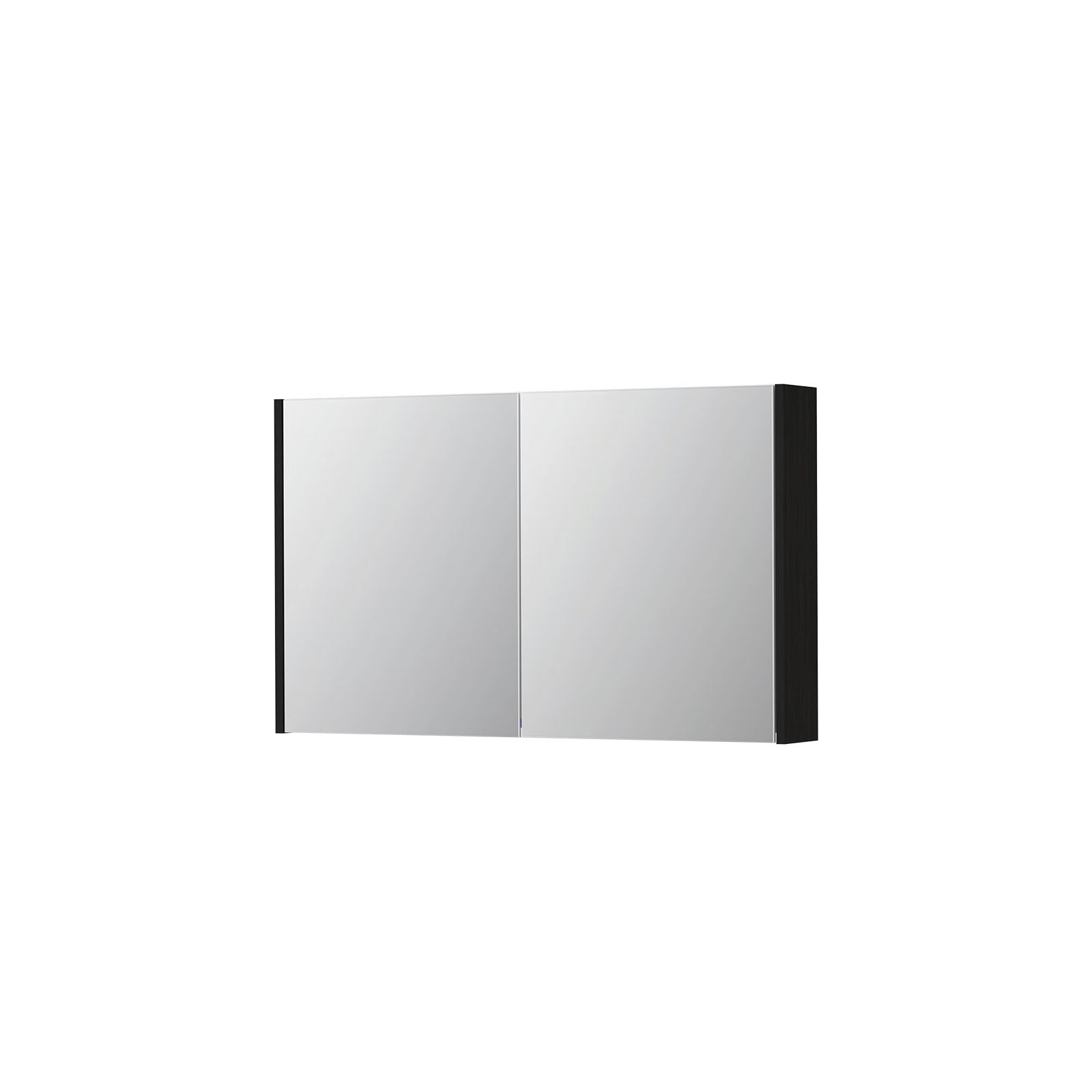 Ink SPK1 spiegelkast 2 deuren - 100x60cm - fineer matt intens black