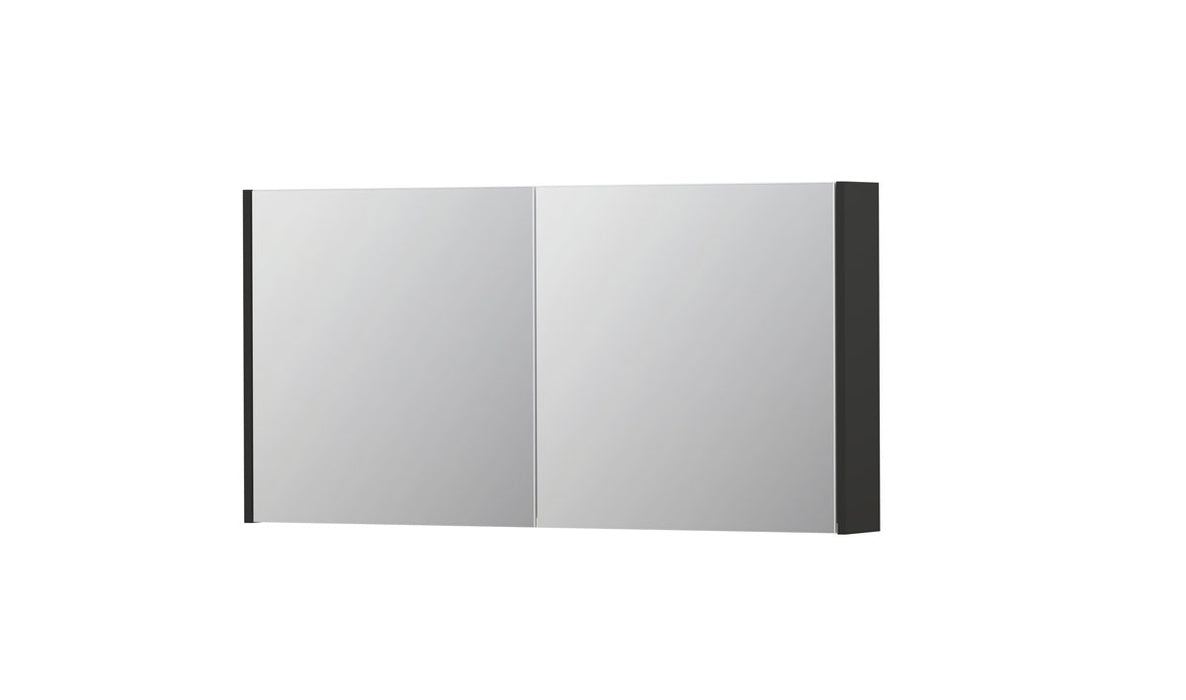 Ink SPK1 spiegelkast 2 deuren - 120x60cm - mat antraciet