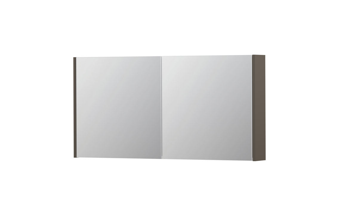 Ink SPK1 spiegelkast 2 deuren - 120x60cm - mat taupe