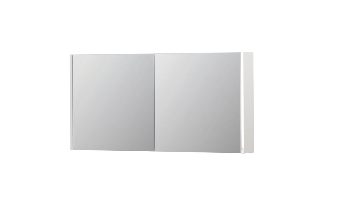 Ink SPK1 spiegelkast 2 deuren - 120x60cm - hoogglans wit