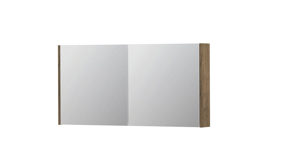 Ink SPK1 spiegelkast 2 deuren - 120x60cm - naturel eiken
