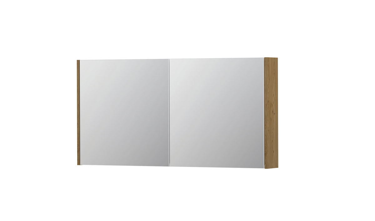 Ink SPK1 spiegelkast 2 deuren - 120x60cm - fineer natur