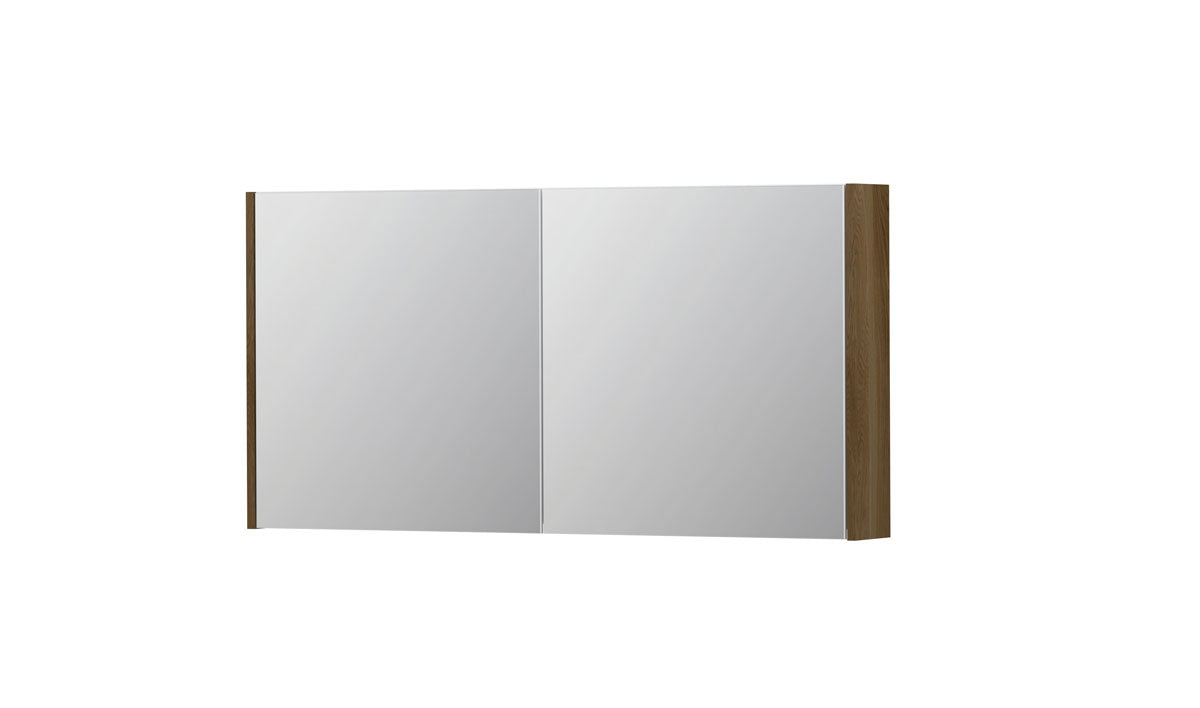 Ink SPK1 spiegelkast 2 deuren - 120x60cm - massief eiken ash grey