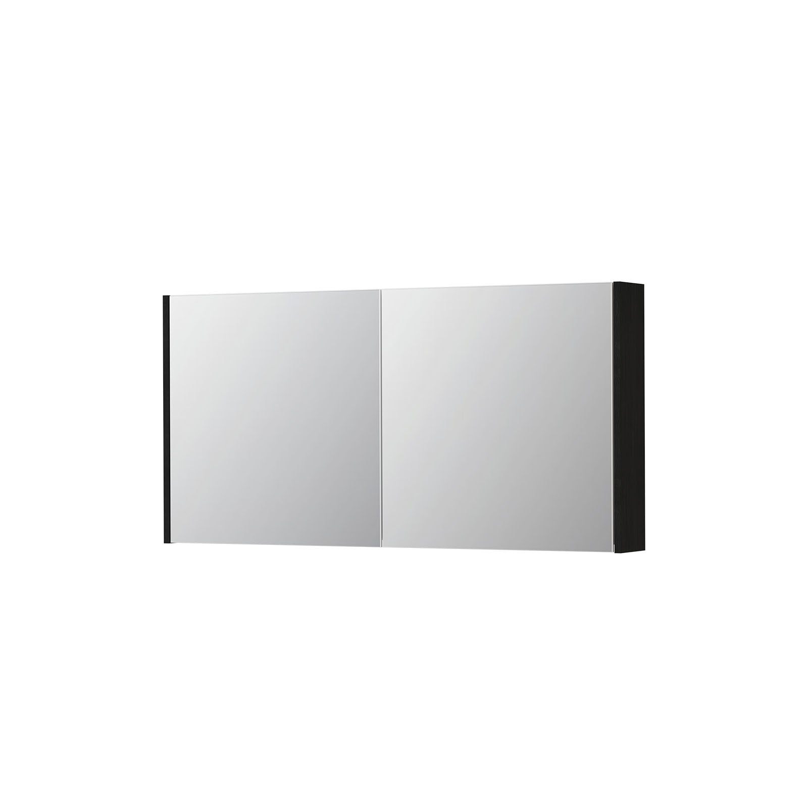 Ink SPK1 spiegelkast 2 deuren - 120x60cm - fineer matt intens black
