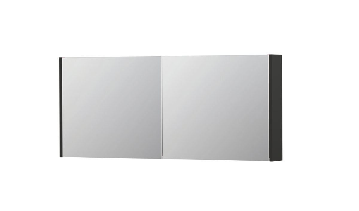 Ink SPK1 spiegelkast 2 deuren - 140x60cm - mat antraciet
