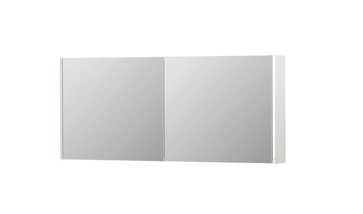 Ink SPK1 spiegelkast 2 deuren - 140x60cm - hoogglans wit
