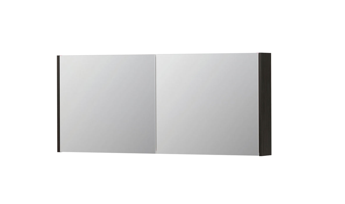 Ink SPK1 spiegelkast 2 deuren - 140x60cm - intens eiken