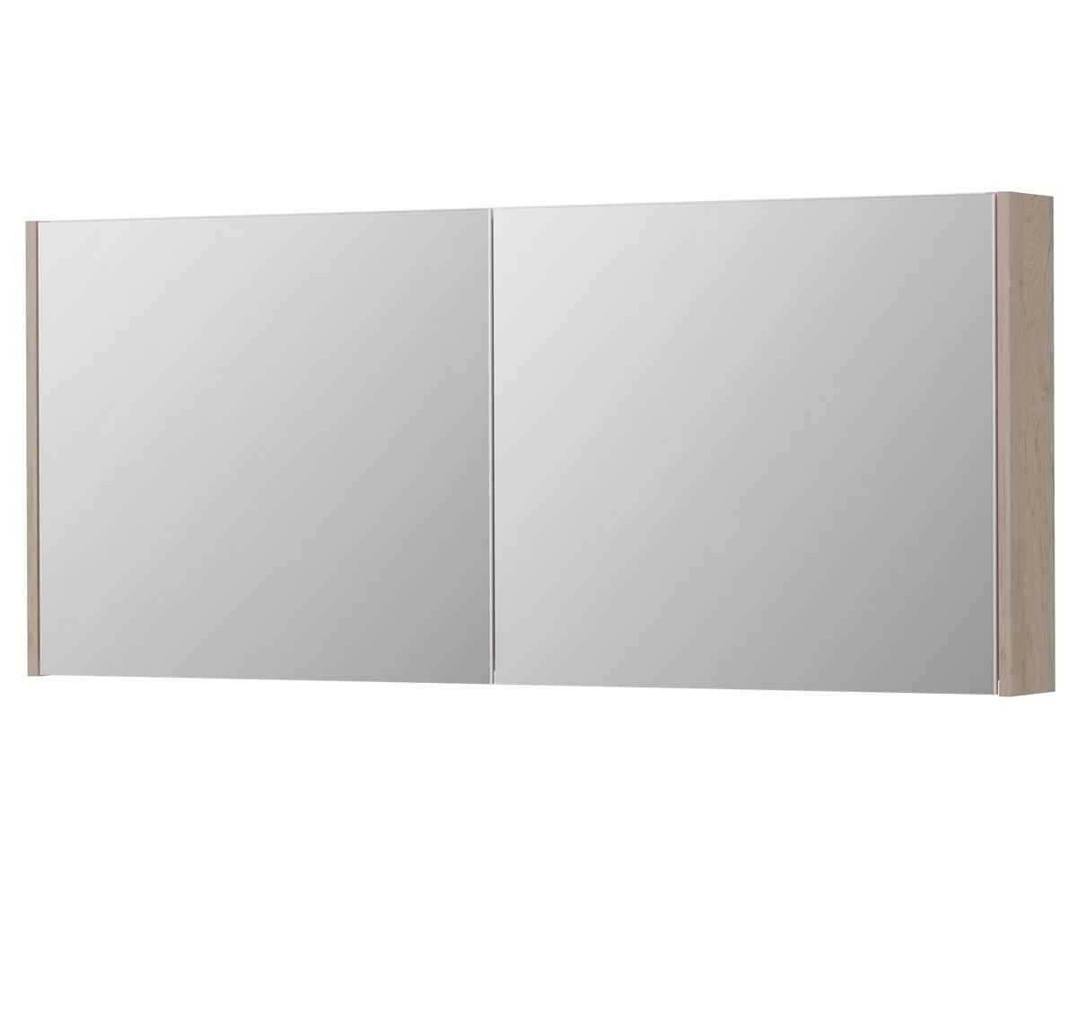 Ink SPK1 spiegelkast 2 deuren - 140x60cm - ivoor eiken