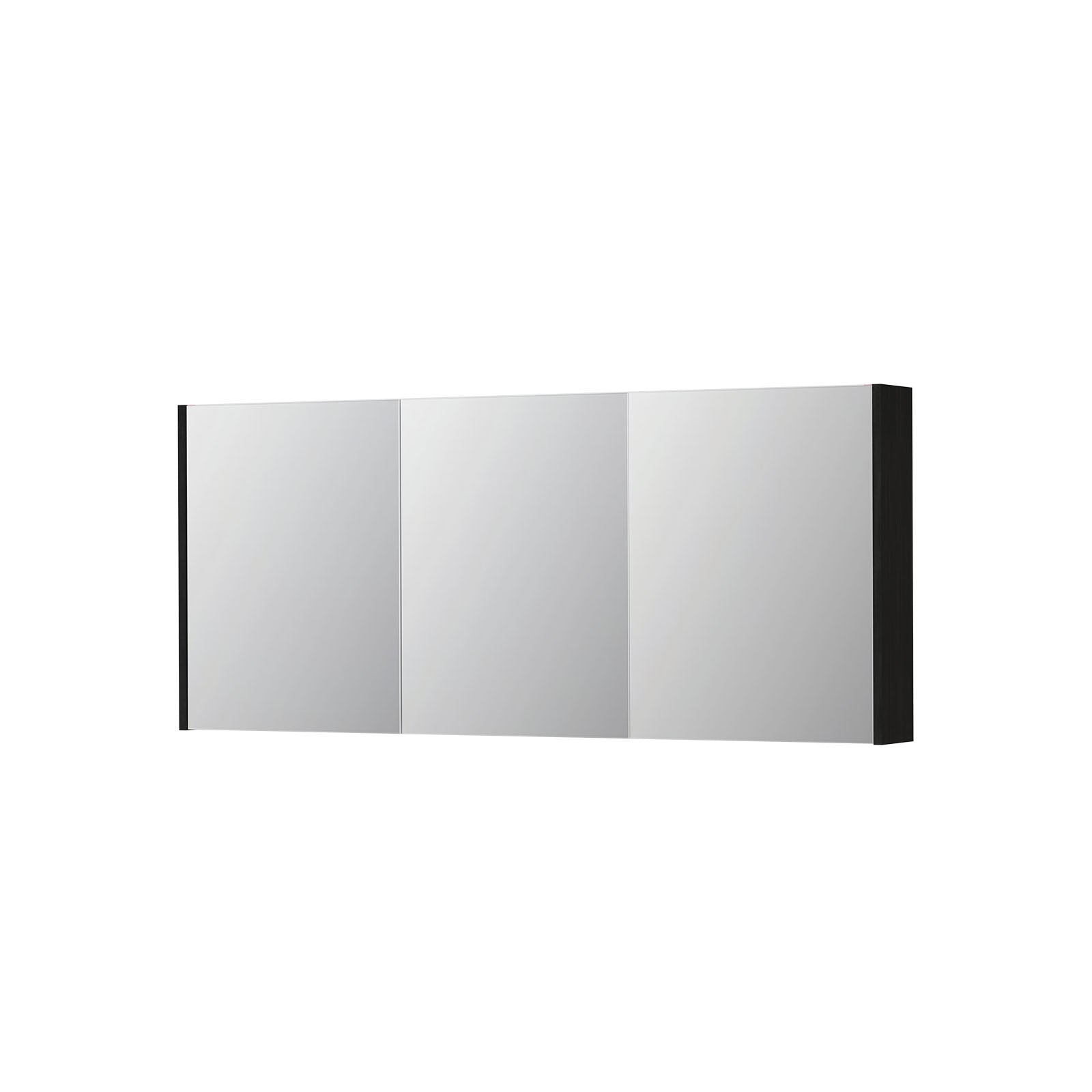 Ink SPK1 spiegelkast 2 deuren - 140x60cm - fineer matt intens black