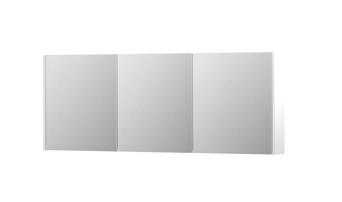 Ink SPK1 spiegelkast 3 deuren - 160x60cm - mat wit
