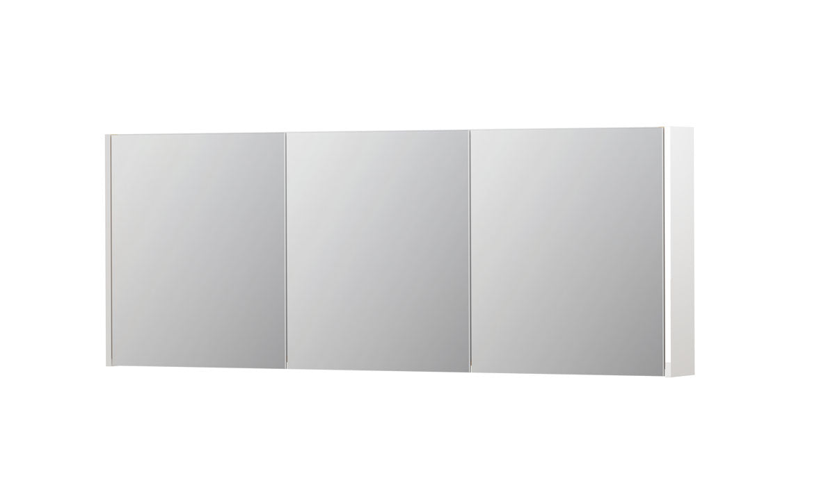 Ink SPK1 spiegelkast 3 deuren - 160x60cm - hoogglans wit