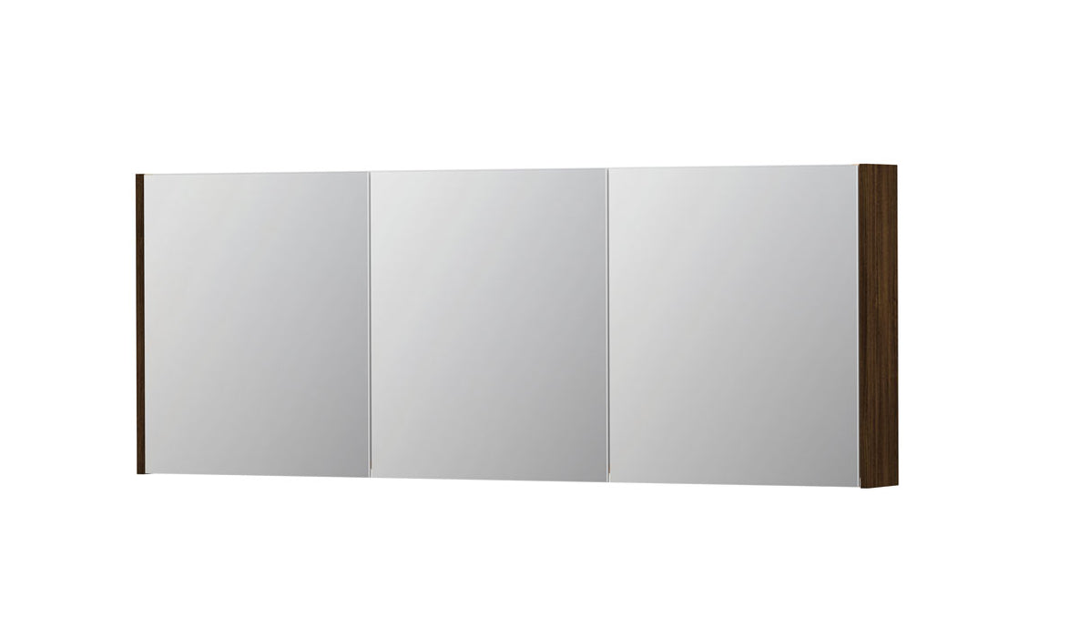Ink SPK1 spiegelkast 3 deuren - 160x60cm - koper eiken