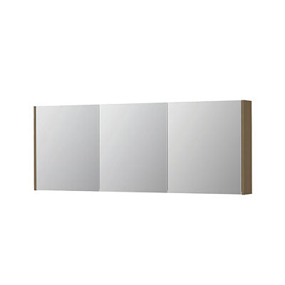 Ink SPK1 spiegelkast 3 deuren - 160x60cm - olijf eiken