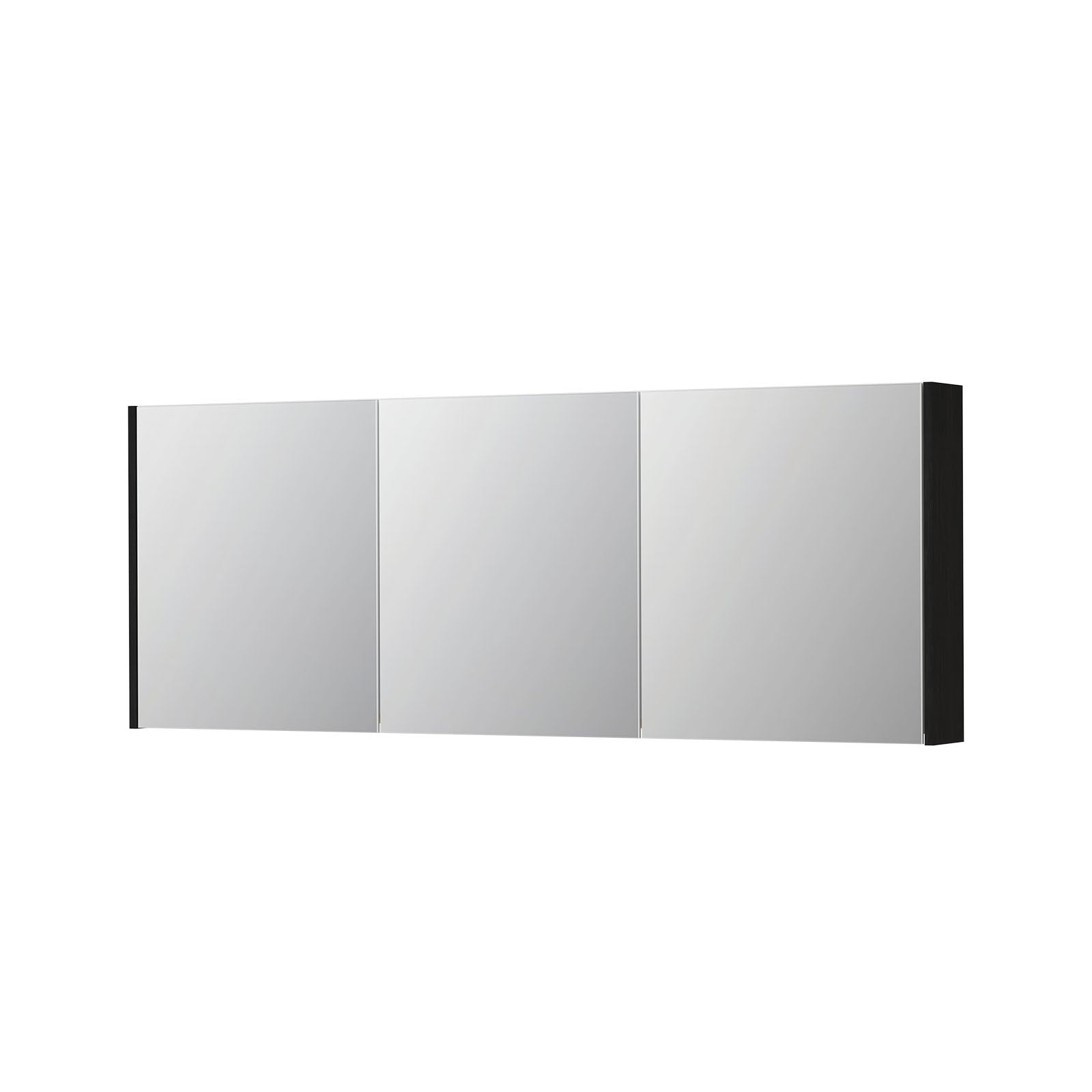 Ink SPK1 spiegelkast 3 deuren - 160x60cm - fineer matt intens black