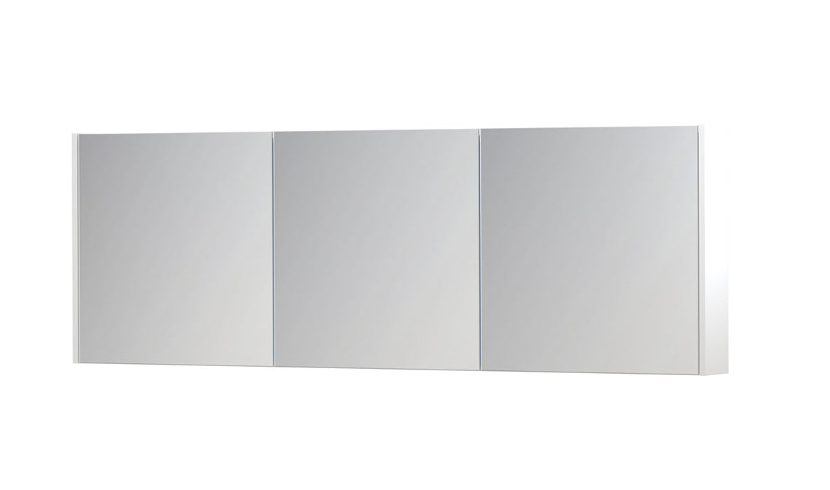 Ink SPK1 spiegelkast 3 deuren - 180x60cm - mat wit