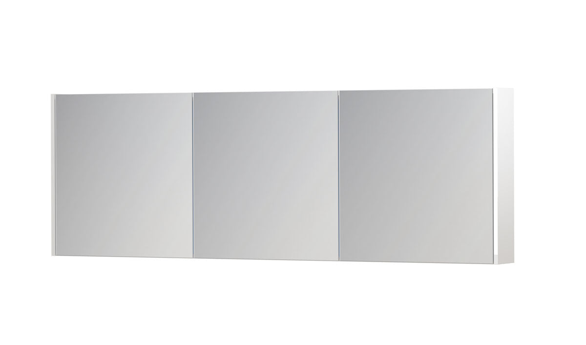 Ink SPK1 spiegelkast 3 deuren - 180x60cm - hoogglans wit