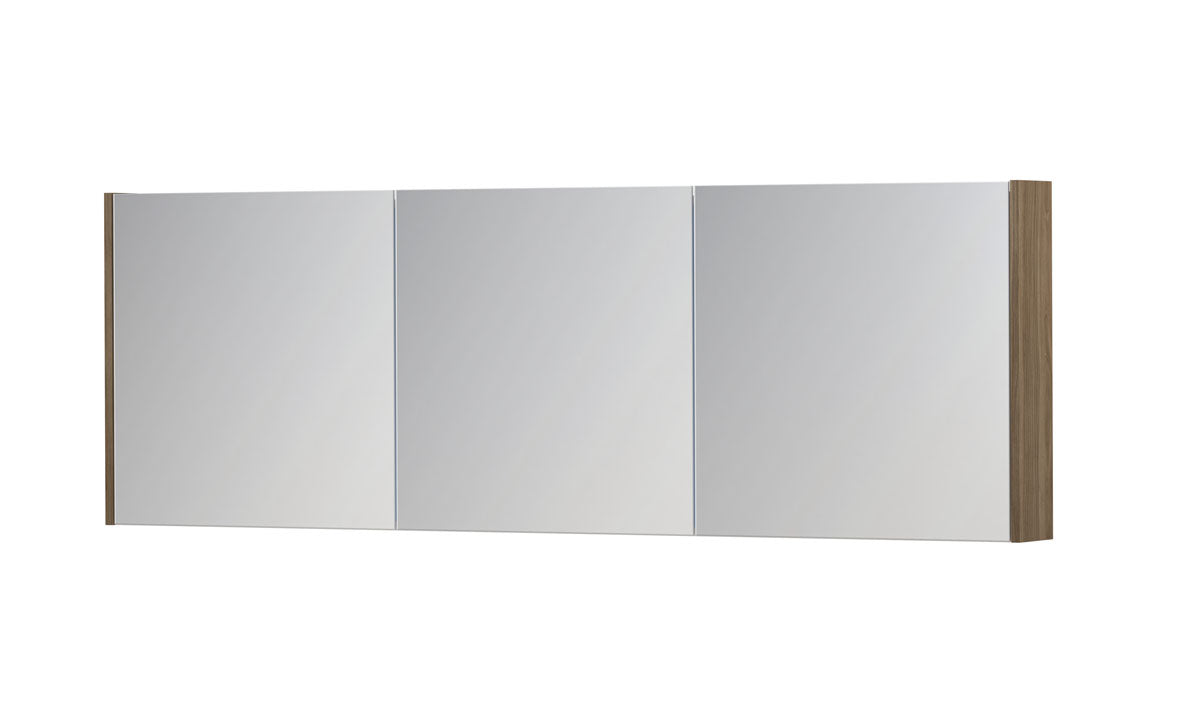 Ink SPK1 spiegelkast 3 deuren - 180x60cm - zuiver eiken