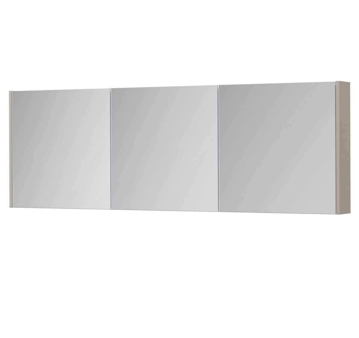 Ink SPK1 spiegelkast 3 deuren - 180x60cm - mat kasjmier grijs