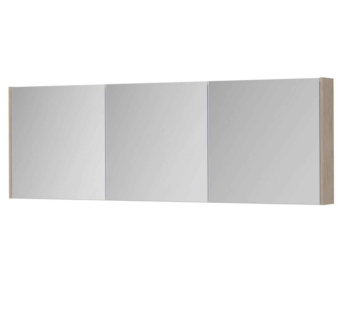 Ink SPK1 spiegelkast 3 deuren - 180x60cm - ivoor eiken