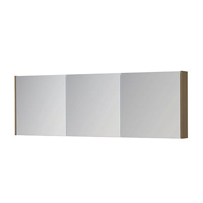 Ink SPK1 spiegelkast 3 deuren - 180x60cm - olijf eiken