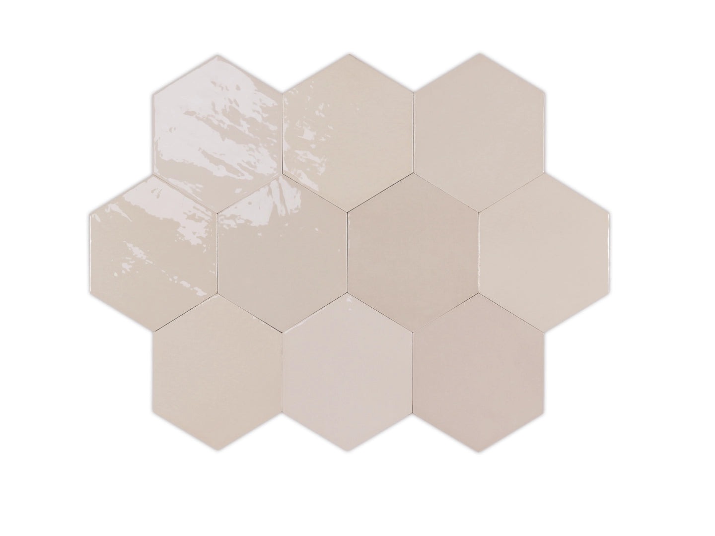 Wow Design, Zellige - Nude, Gloss, 10.8x12.4cm, 10.00mm