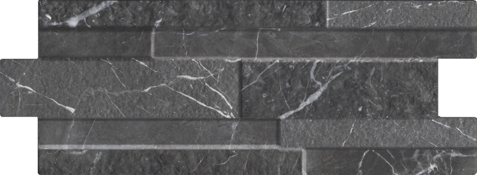 Walls&More by Keradom, Marmi - Q300 - Black, Naturale, 16x40cm, 12.00mm