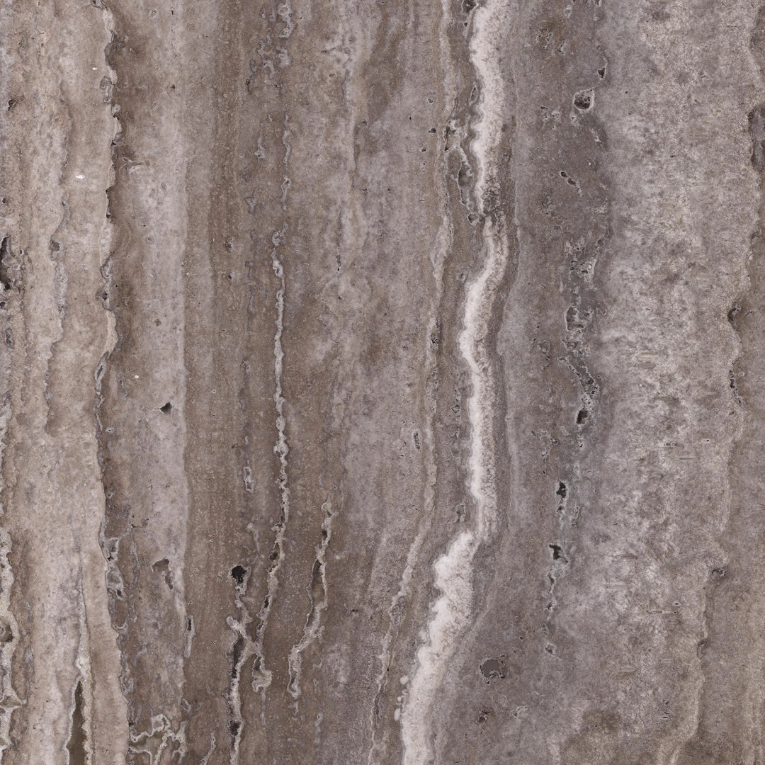 Casalgrande Padana, Marmoker - Travertino Titanium, Lucida, 90x90cm, 10.00mm, Rett.