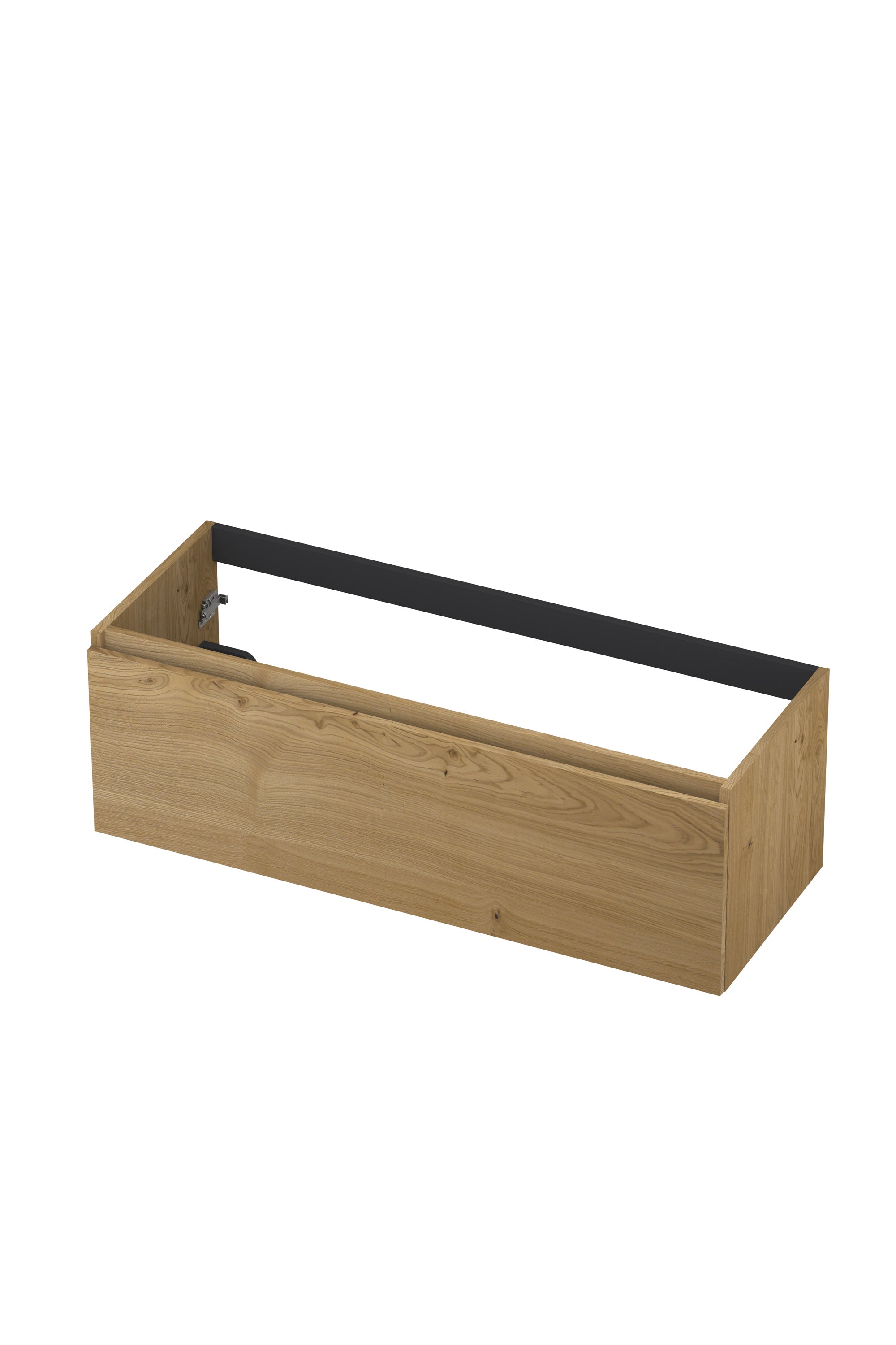 Ink onderkast 120x45cm - greeploos - 1 lade - fineer natur