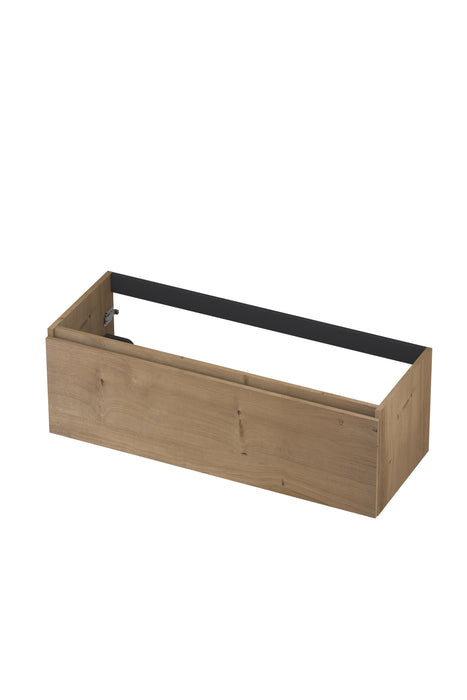 Ink onderkast 120x45cm - greeploos - 1 lade - fineer ash grey