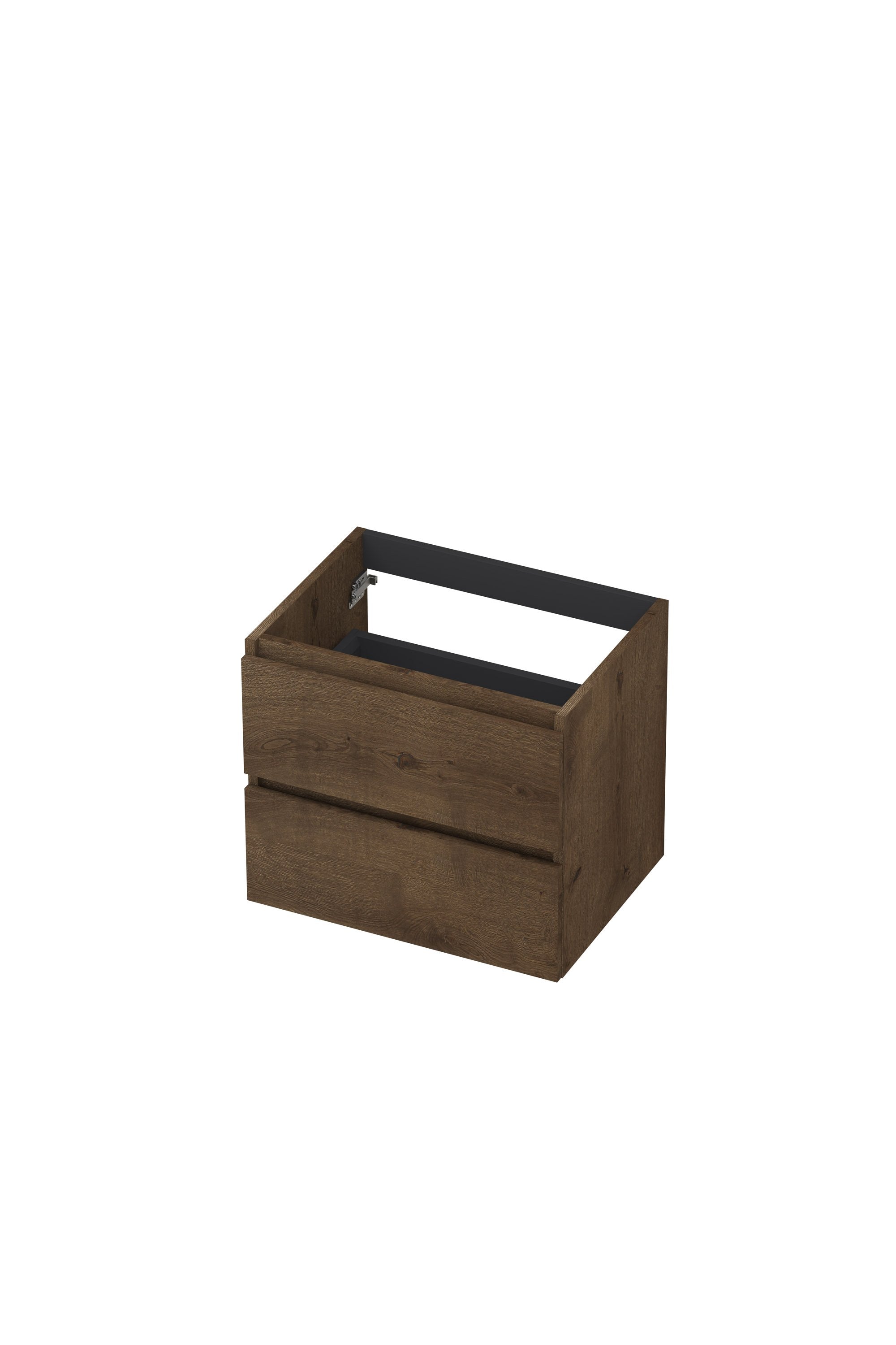 Ink onderkast - houten keerlijst - Fineer chocolate - 2 laden - symmetrisch - 60x45cm - 1221453