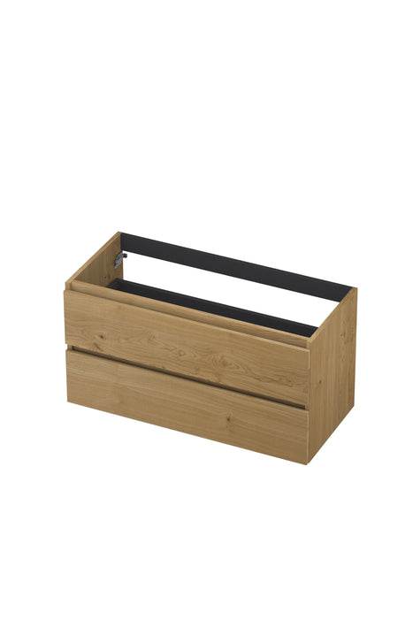 Ink onderkast - houten keerlijst - Fineer natur - 2 laden - symmetrisch - 100x45cm - 1221442