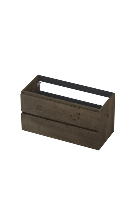 Ink onderkast - houten keerlijst - fineer ash grey - 2 laden - symmetrisch - 100x45cm -  1221442