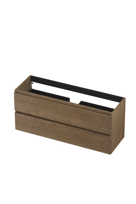 Ink onderkast 120x40cm - greeploos - 2 lades - fineer ash grey