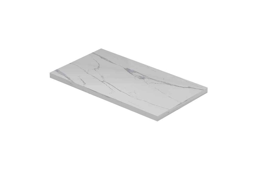 Ink Topdeck XS afdekplaat 40x22cm keramische slab - statuario glossy