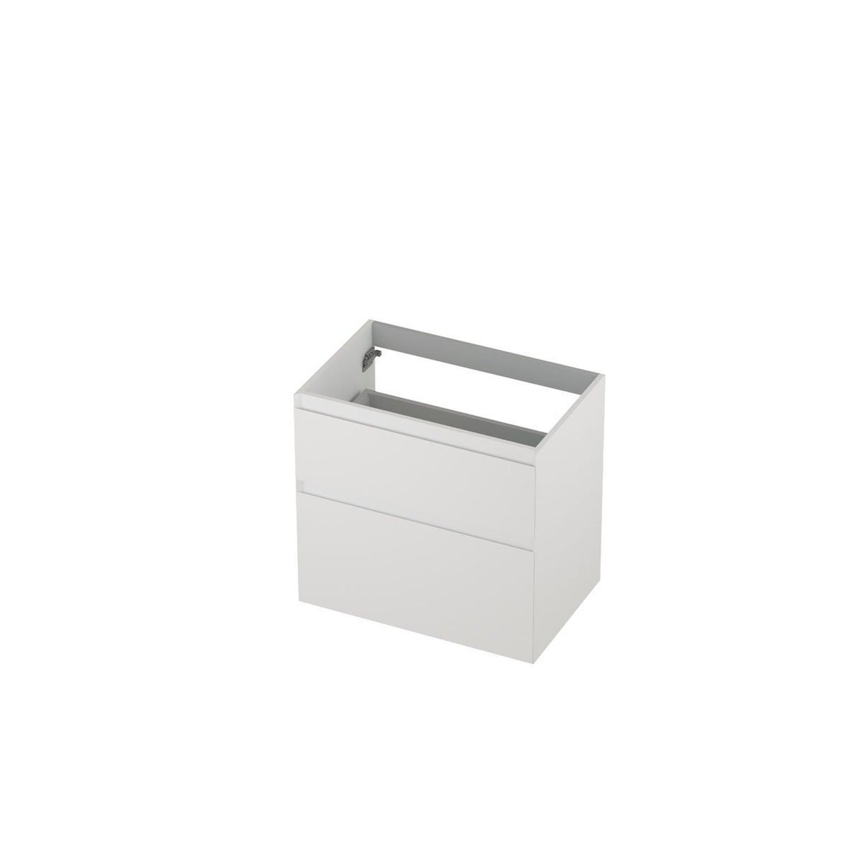 Ink onderkast 70x45cm - greeploos - 2 lades asymmetrisch - mat wit