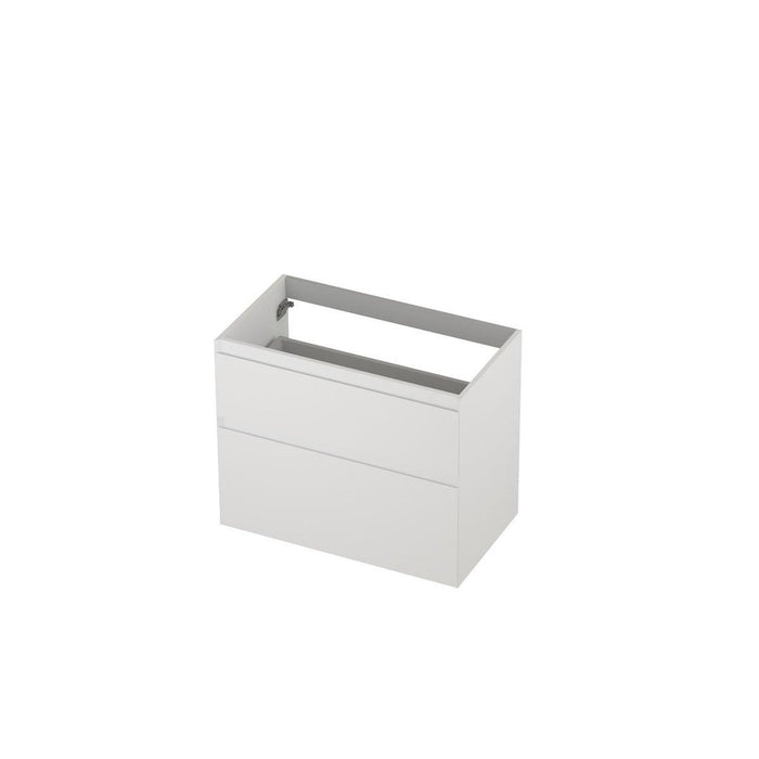 Ink onderkast 80x45cm - greeploos - 2 lades asymmetrisch - mat wit