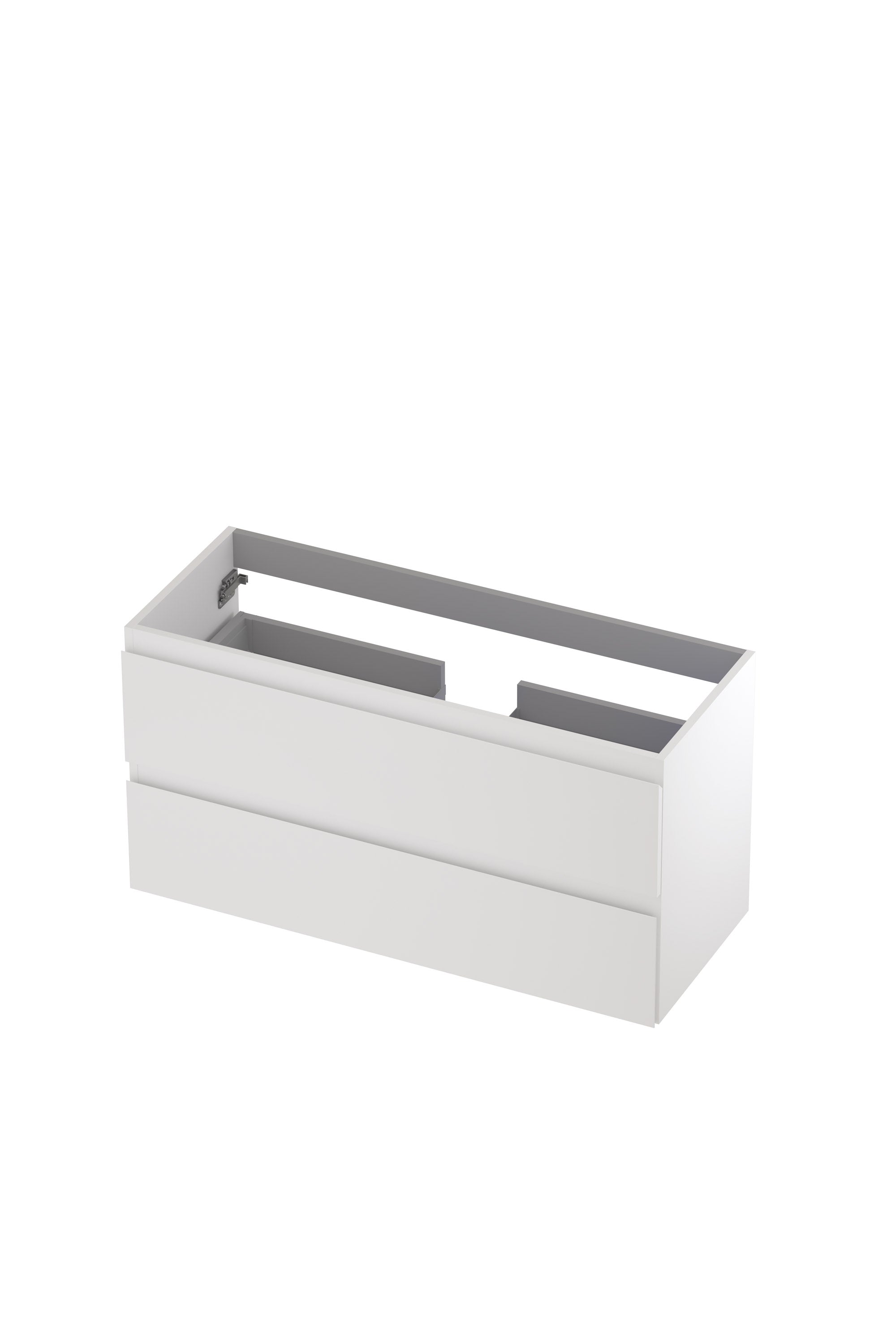 Ink onderkast 100x40cm - greeploos - 2 lades - mat wit