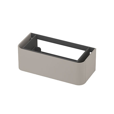 Ink Concept R afgeronde onderkast 1 lade - 100x45cm - glad - mat kasjmier grijs