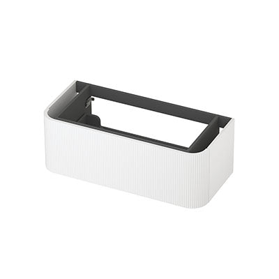 Ink Concept R afgeronde onderkast 1 lade - 100x45cm - ribbel - mat wit