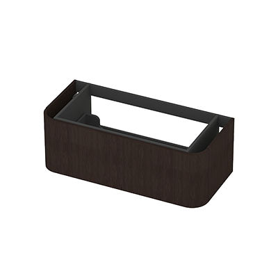 Ink Concept R afgeronde onderkast 1 lade - 100x45cm - glad - fineer dark