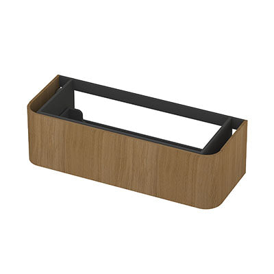 Ink Concept R afgeronde onderkast 1 lade - 120x45cm - glad - fineer light
