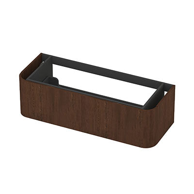 Ink Concept R afgeronde onderkast 1 lade - 120x45cm - glad - fineer shadow