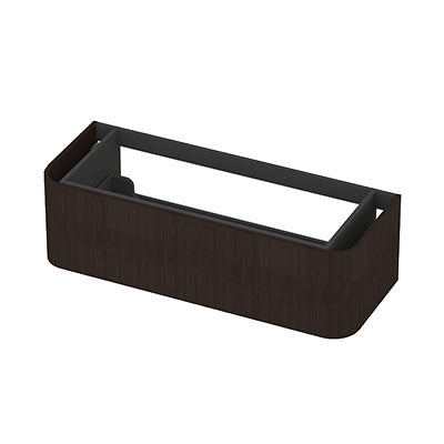Ink Concept R afgeronde onderkast 1 lade - 120x45cm - glad - fineer dark