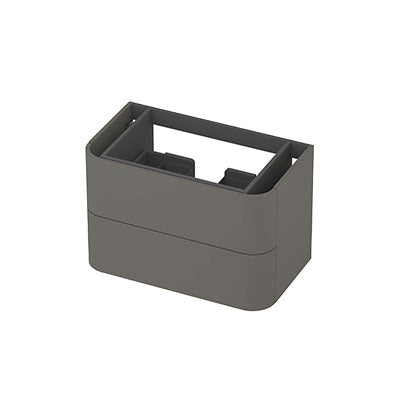 Ink Concept R afgeronde onderkast 2 lades - 80x45cm - glad - mat beton groen