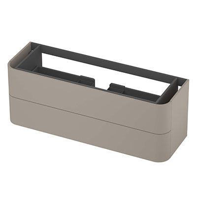 Ink Concept R afgeronde onderkast 2 lades - 140x45cm - glad - Mat creme cotton