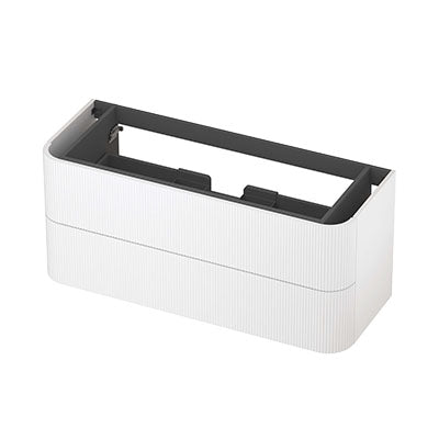 Ink Concept R afgeronde onderkast 2 lades - 120x45cm - ribbel - mat wit