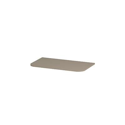 Ink Concept R topplaat gelakt tbv afgeronde onderkast - 80x45cm - Mat creme cotton